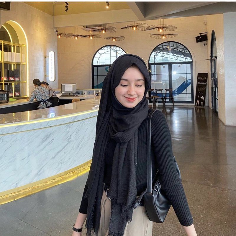 Pashmina Crinkle Shawl | Crinkle Cotton Premium