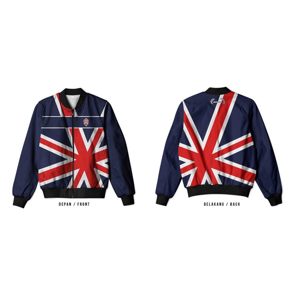 Jaket Bomber Jersey Pria Wanita Sepeda Goes Road Bike London Taxi Custom Fullprint 02