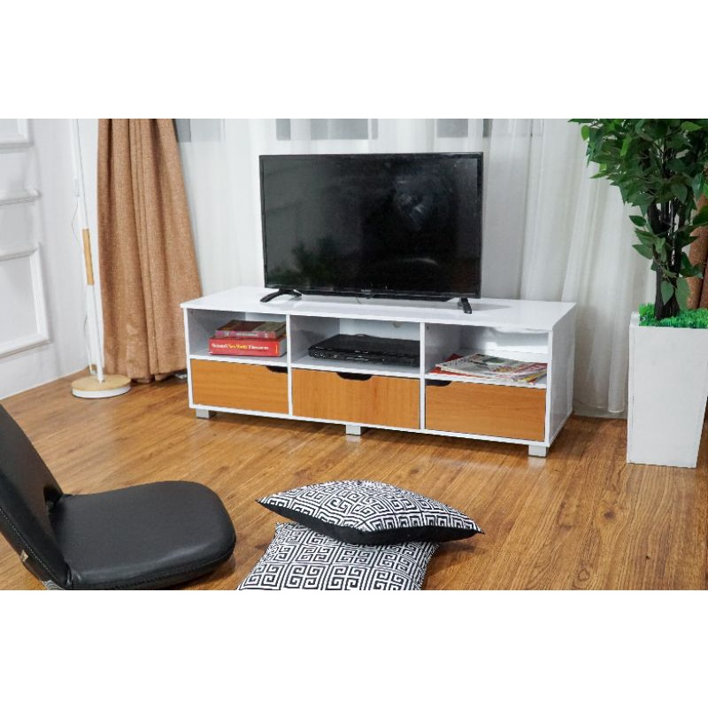 RAK TV MINIMALIS MEJA TV MINIMALIS BUFET TV LIVING ROOM LEMARI TV KANSAS 100 LVR 129 LVR 128 AVR G 1