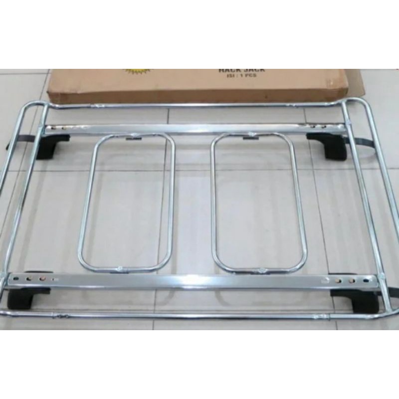 Jual Rack/Roofrack atas/rack atap mobil,model rack jack kaki 4 chrome ...