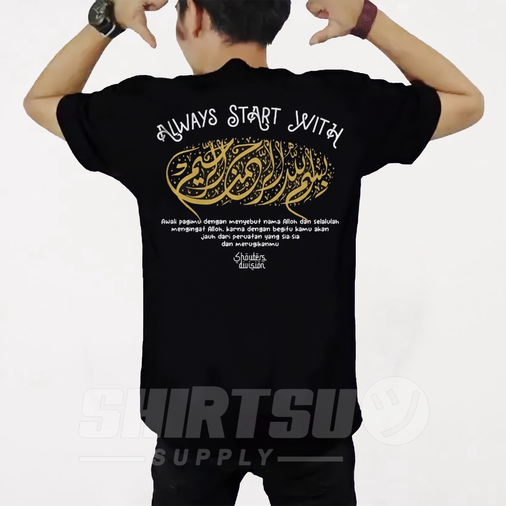 Baju Kaos Kata Kata Santri Islami Dakwah Oblong Santai Clothing Pria Dewasa Salafy Distro Terbaru Ke