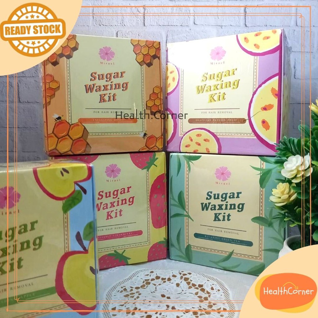 MIRAEL SUGAR WAXING KIT Original Wax Alami Sugarpot  210ML BPOM - PERONTOK BULU - WAXING MIRAEL