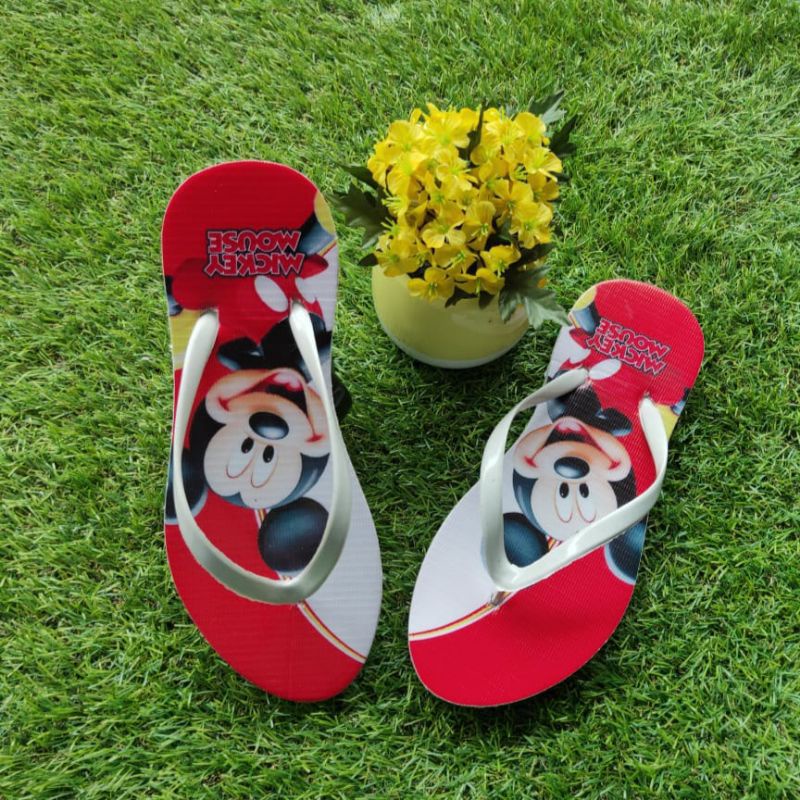 Sandal Wanita Terbaru Sandal Animasi Mickey Mouse 2