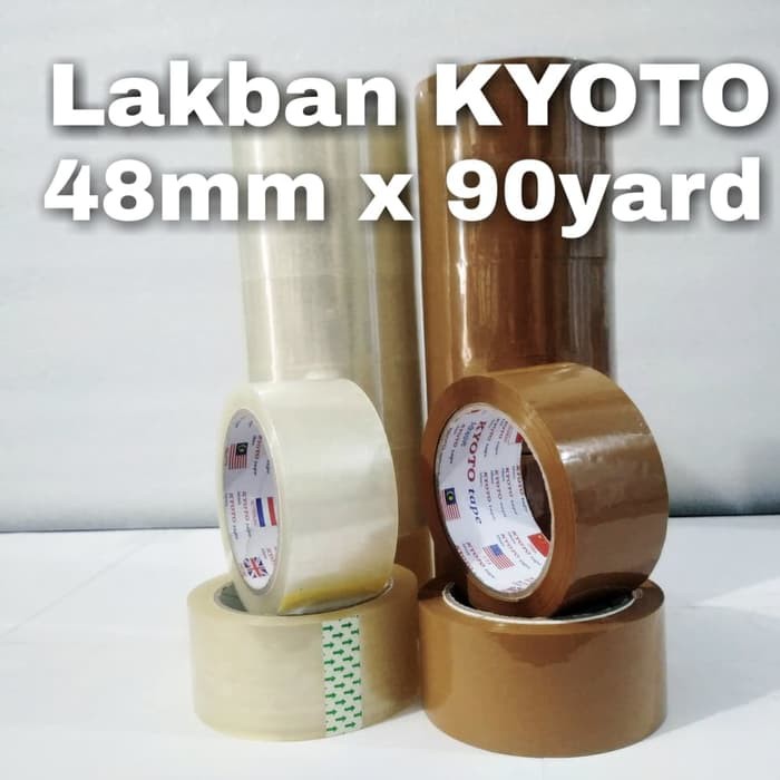 

LAKBAN BENING COKLAT SUPER MURAH COKLAT 48mmx90yard KUAT LENGKET KYOTO
