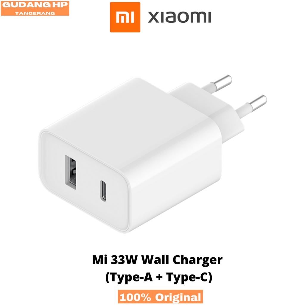 Xiaomi Mi Charger 20W (Type C), Mi Wall 33W dan Kabel Charger 1 Meter Garansi Resmi