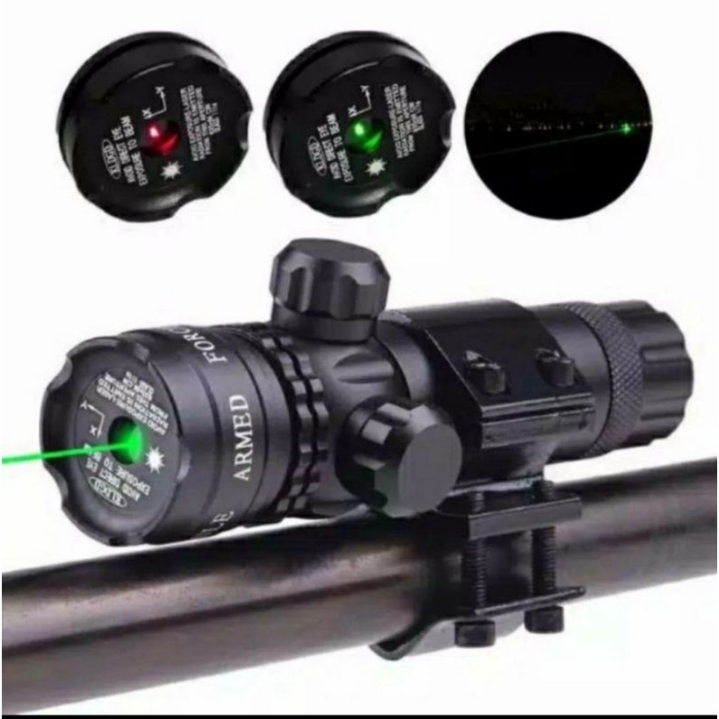 LASER SCOPE 803 Hijau LASER SENAPAN BERBURU AOUTDOOR   SENAPAN LASER TEMBAK TEMBUS JARAK 1000 KM 100% AKURAT