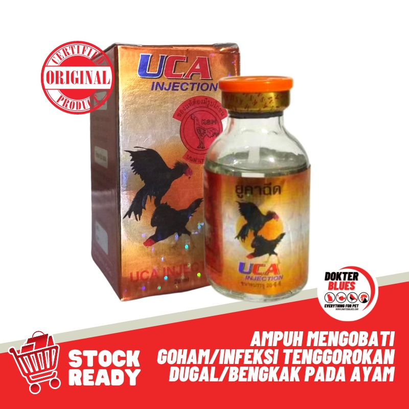 Obat Ayam UCA INJECTION Obat Goham Dugal Bengkak Infeksi Tenggorokan Ayam