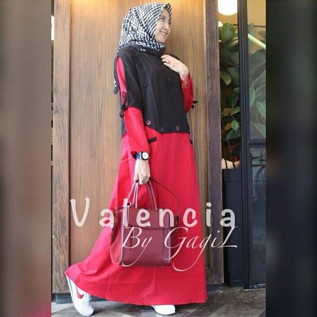 Dress VALENCIA termurah/Muslim Wanita/Baju Murah/Dress /gamis murah/gamis hijab/gamis