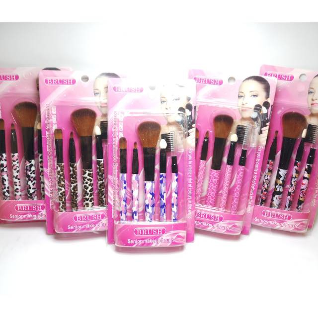 Kuas Makeup Brush 5 in 1 - Kuas Make Up 5 Set Kecantikan