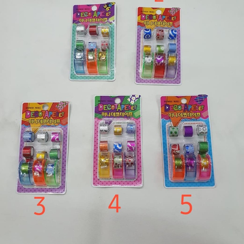 

Solatip / Tape Set ukuran Kecil Deco Tape Set