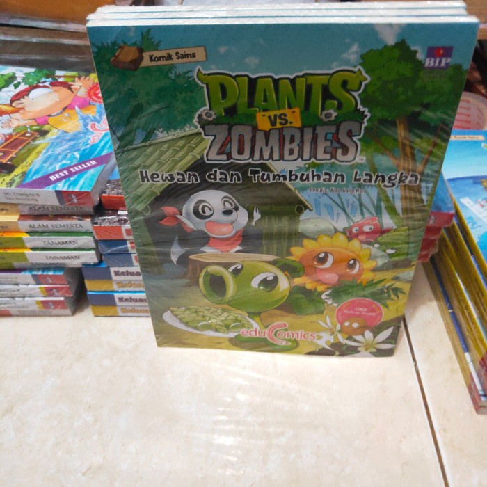 Flash Sale Original Buku Komik Sains Plants Vs Zombies (Hewan Dan Tumbuhan Langka Termurah