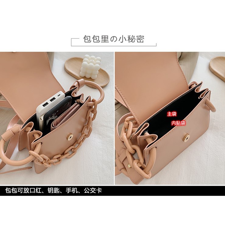 BJ31170 - BLACK/PINK/WHITE - TAS SLEMPANG TALI RANTAI AKRILIK KEKINIAN TAS WANITA FASHION IMPORT MODIS ELEGAN TERMURAH TERLARIS TERBARU BAGSTORE JAKARTA TAS BATAM GT1611 LT1170