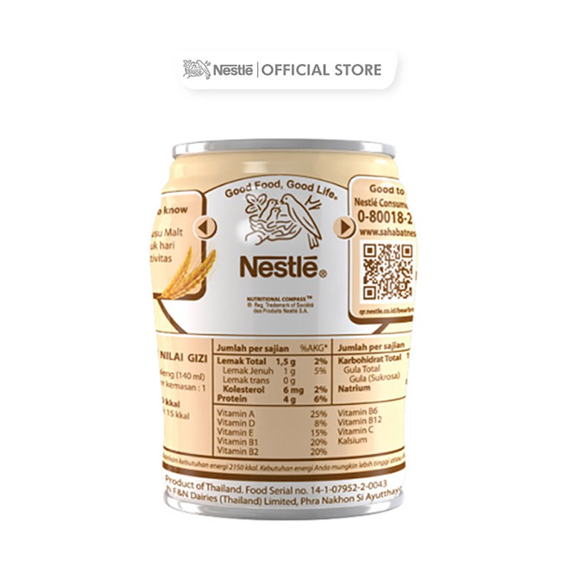 Susu Beruang Bear Brand Gold White Malt - 140 ml ( HARGA SATUAN )