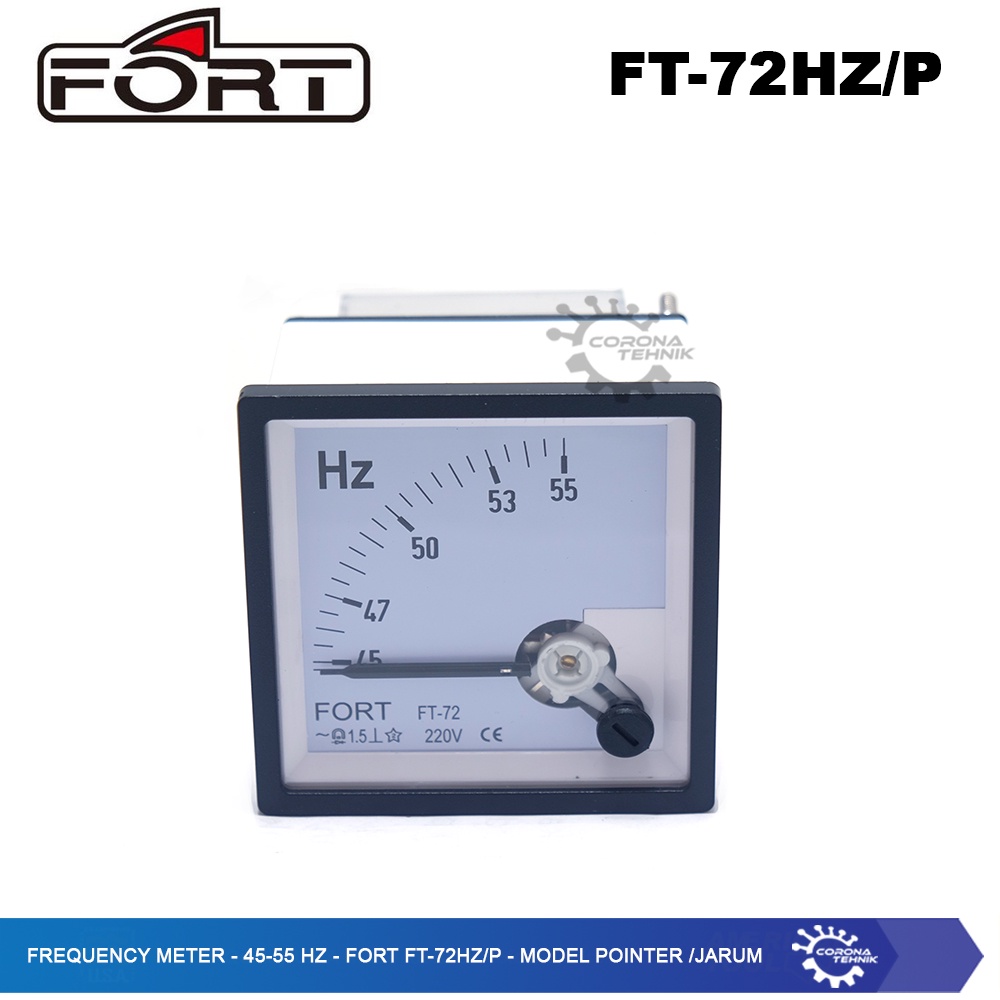Fort FT-72HZ/P - Model Pointer/Jarum - Frequency Meter - 45-55 Hz