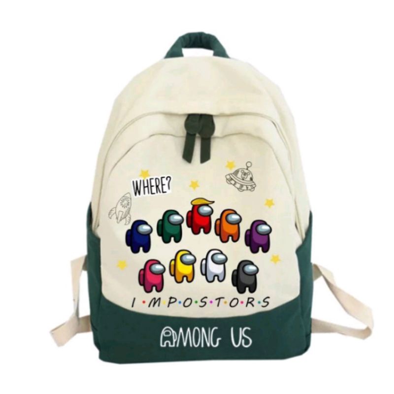 DAEYBAG-TAS RANSEL ANAK MOTIV FRINT AMOUNG US IMPORTOR TERBARU