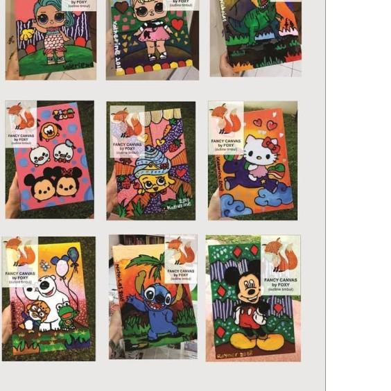 

☜ kanvas lukis anak gambar LOL surprise doll - double ⅍