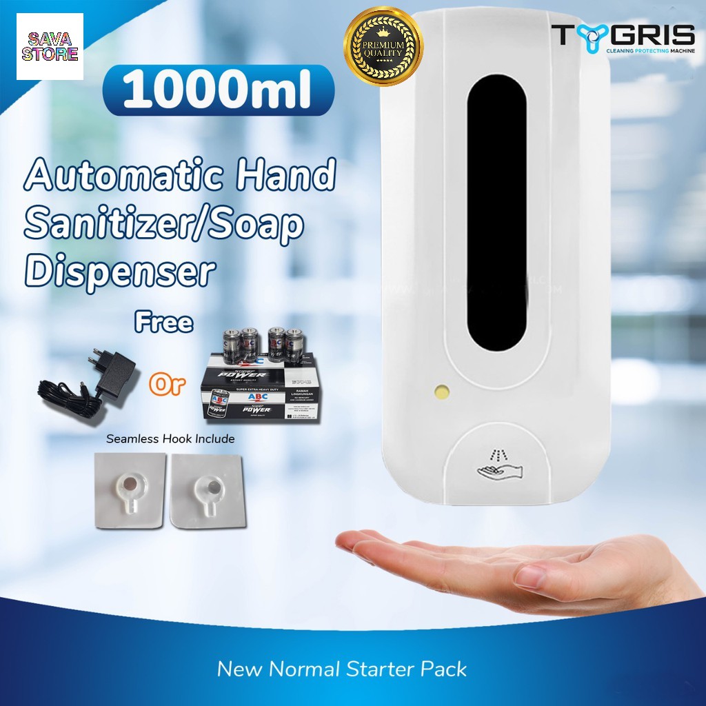 HAND SANITIZER DISPENSER OTOMATIS TYGRIS AUTOMATIC TOUCHLESS LIQUID HAND SANITIZER DISPENSER + TRAY