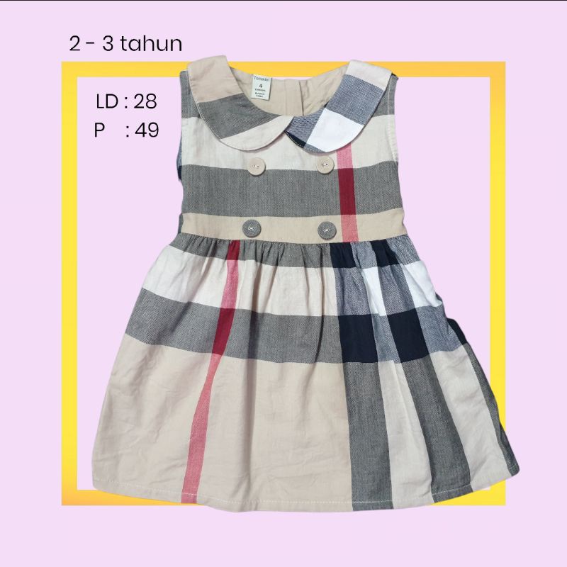 dress vintage anak preloved