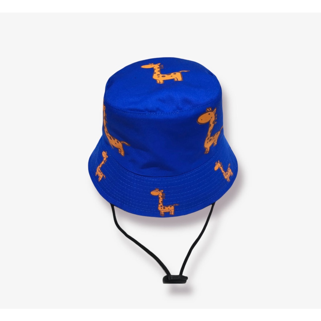 Topi Bucket Hat Anak, tali Bucket hat jarepah anak motif harimau