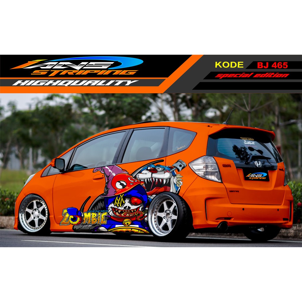 VARIASI STICKER MOBIL JAZZ JAS / BRIO, AGYA, SIGRA / STIKER MOBIL / DECAL STICKER MOBIL DORAEMON