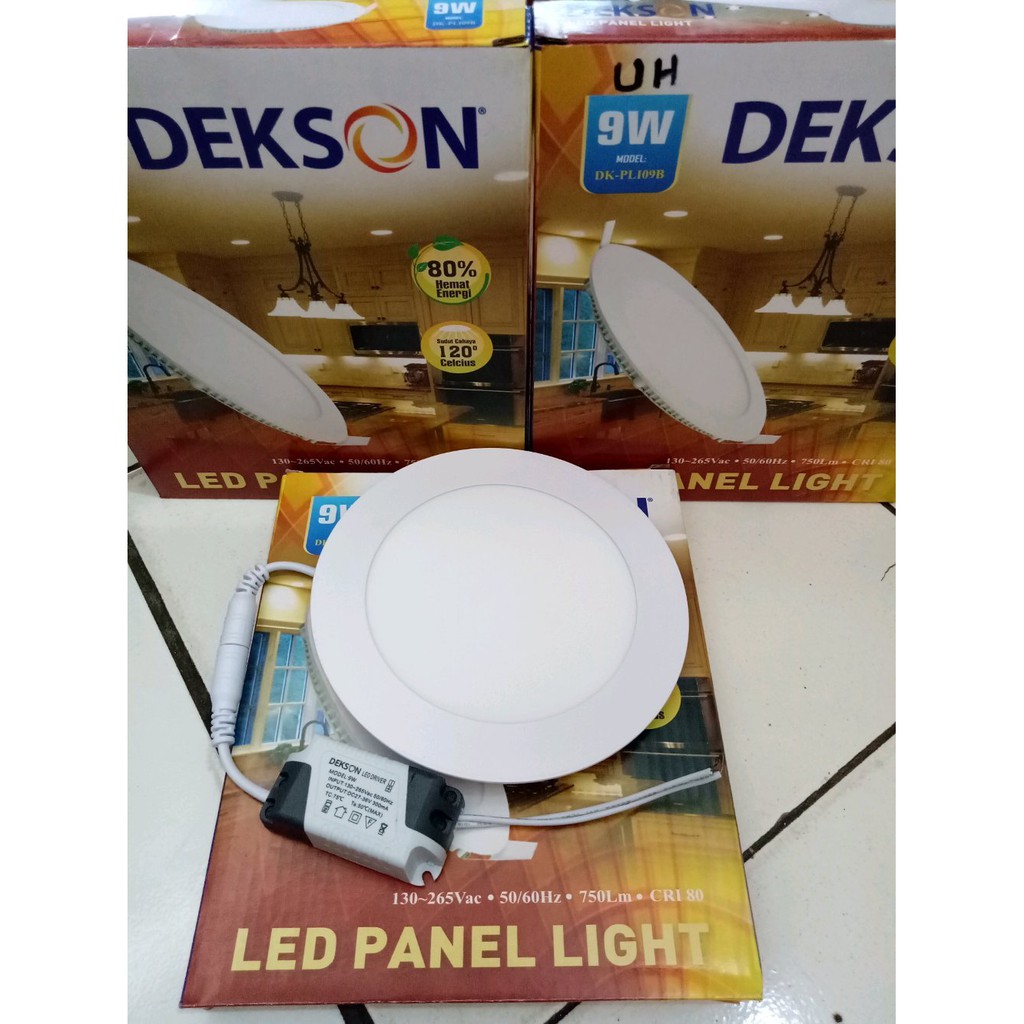 Downlight led 9w kotak dan bulat