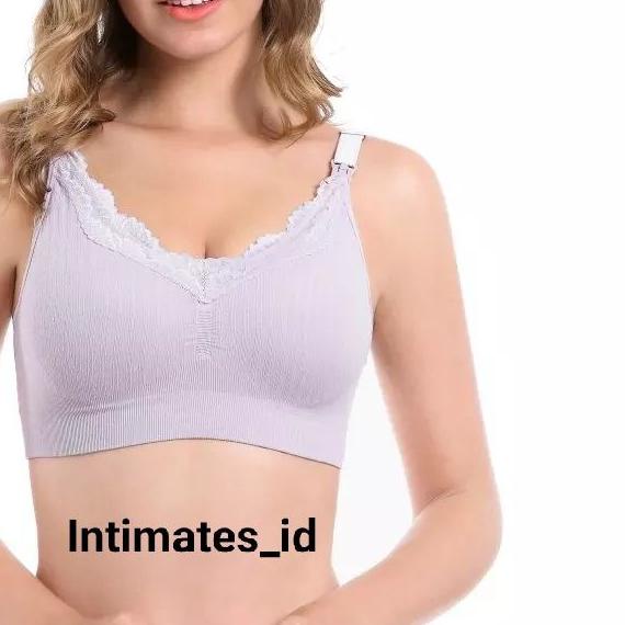 ♟ BH Menyusui Rajut Exclusive Tally W83 Bukaan Atas ▲