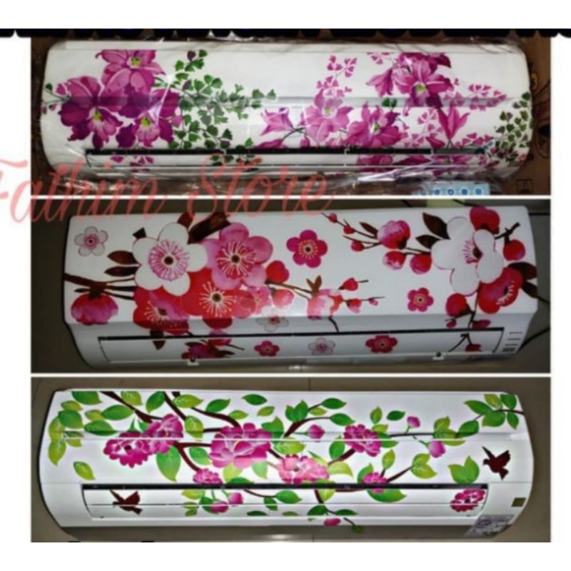 

stiker AC fullbody motif bunga