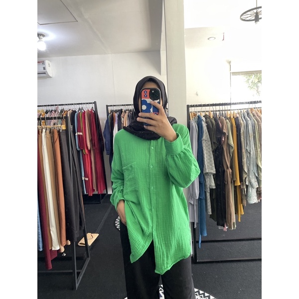 Alana Shirt / kemeja oversize Koleksi Terbatas (limited)