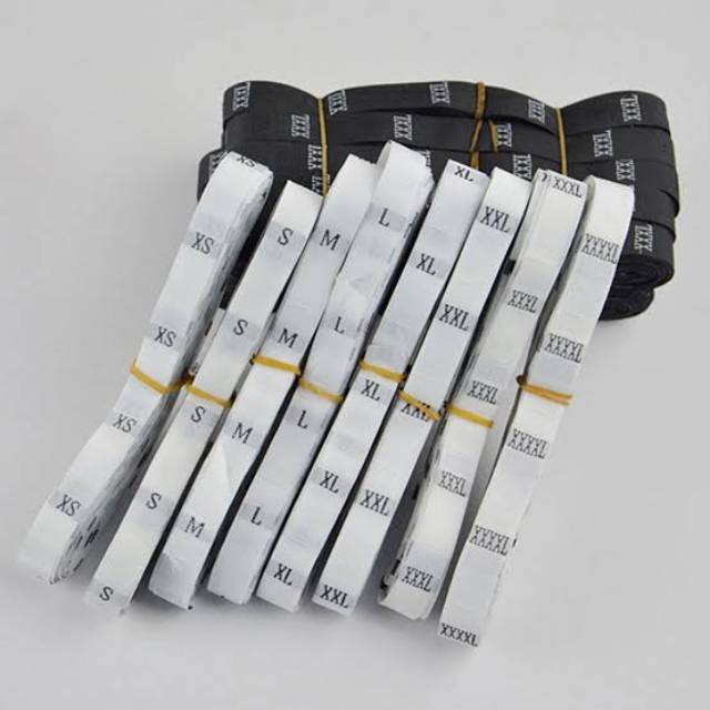

Size Label Woven | Label Size Woven Ready stock