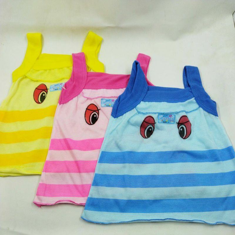 SINGLET ANAK PEREMPUAN 6 BULAN - 3 TAHUN MOTIF Mata