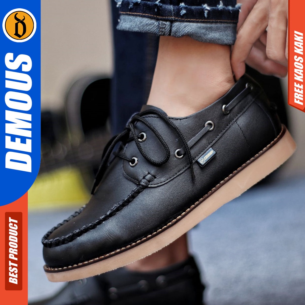 DEMOUS DAVIS Sepatu Kasual Kulit Asli Casual Original