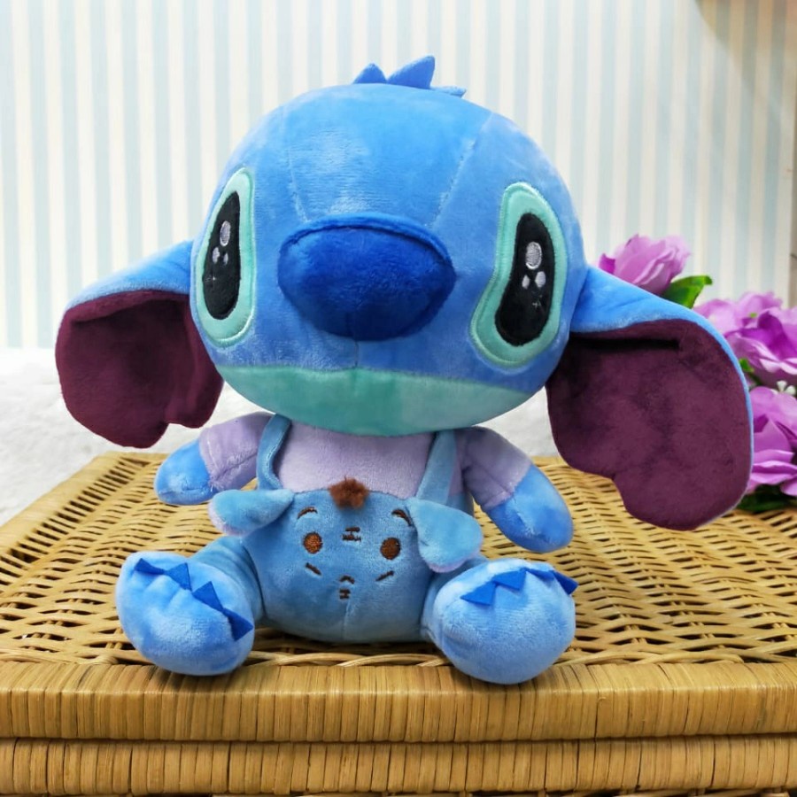 Boneka Stich Overall Size 8&quot;/22cm/BonekaDisney/Bonekakarakter/souvenir