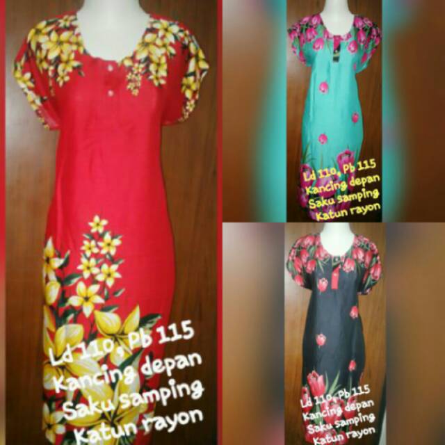 DASTER MIDI BUSUI - daster midi busui - daster murah - daster grosir - daster kancing depan