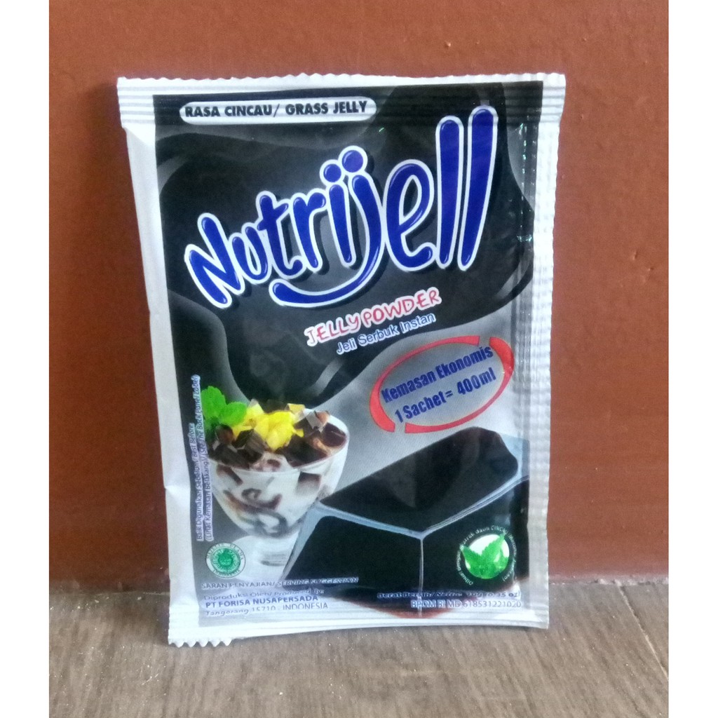 Nutrijel agar&quot; Jelly Powder Nutrijell ekonomis Rasa cincau grassjelly 10 gr