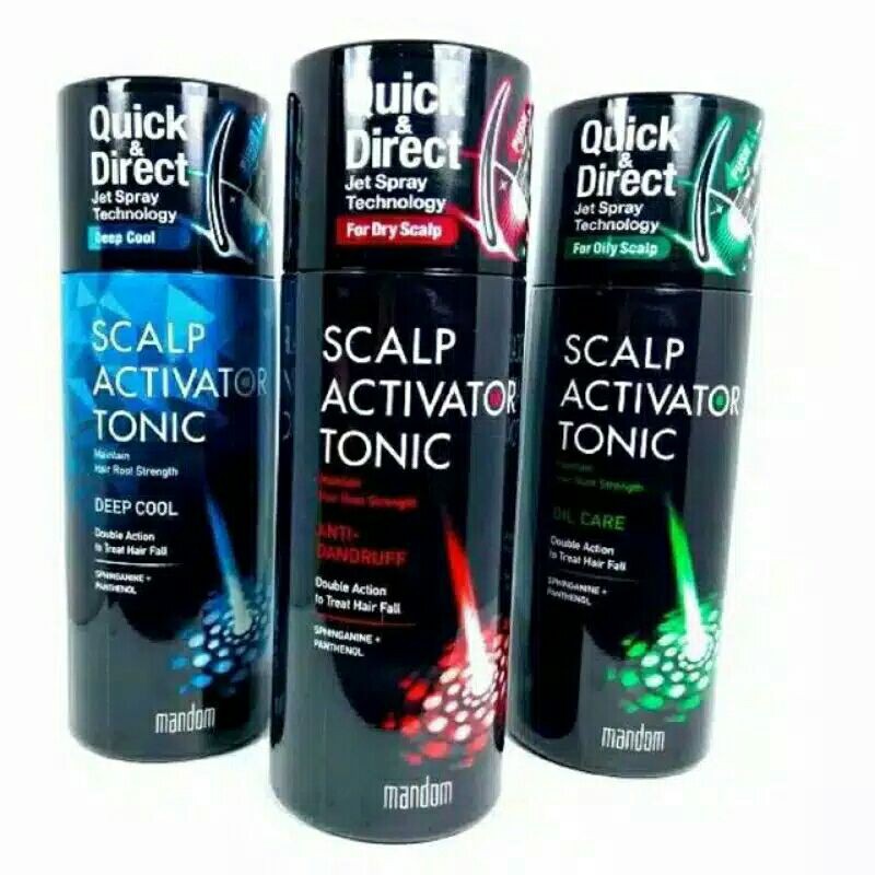 MANDOM JET SPRAY SCAPLP ACTIVATOR HAIR TONIC 150ML ORIGINAL 100%