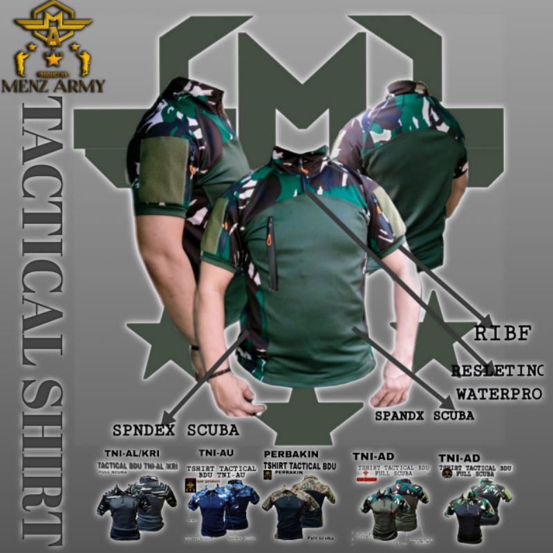 baju tactical bdu terbaru full scuba premium