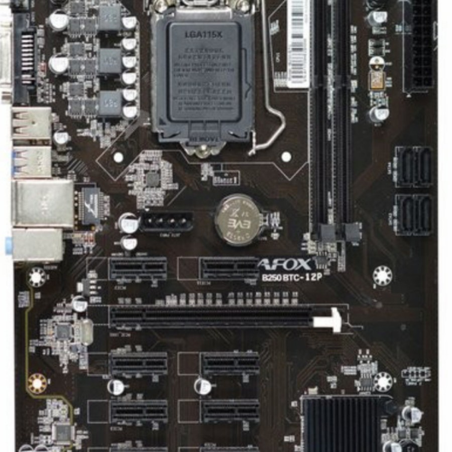 motherbord afox b250 minning 12 slot pcie + cpu g3900 bergaransi
