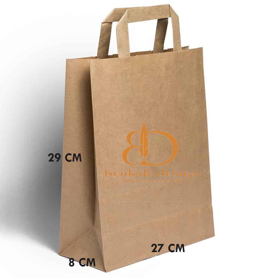 Jual Paperbag Kraft Coklat Tas Kertas Gsm Ukuran X X Cm Isi