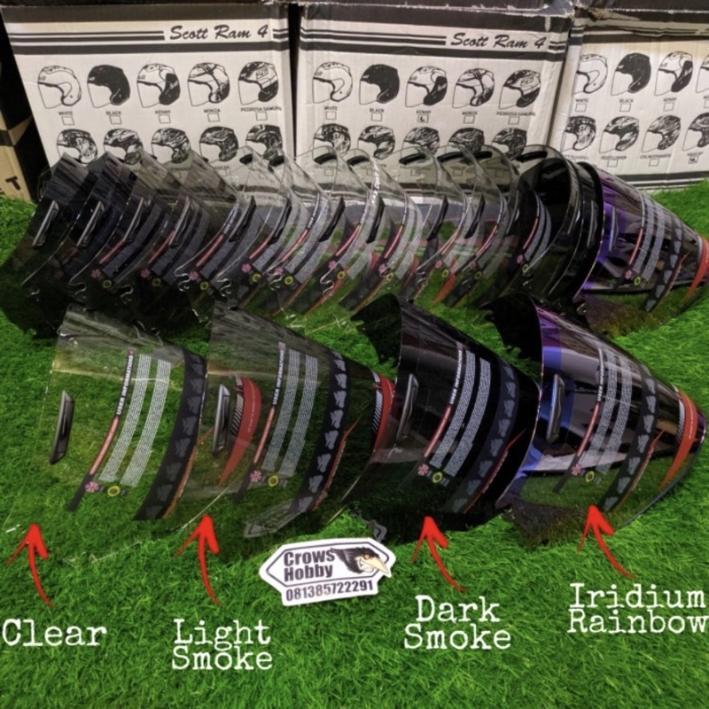 Visor kaca helm AHP copy ram 3 pnp scott ram 4 versi 2