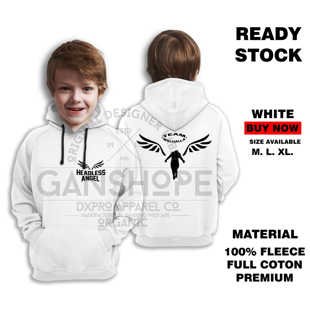 JAKET HOODIE ANAK VALHALLA HEADLESS ANGEL MANGA JAPANES CULTURE