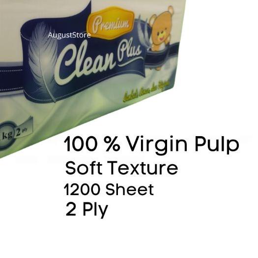 Tisu Tissue Facial Clean Plus 2 Ply 1000 Gram