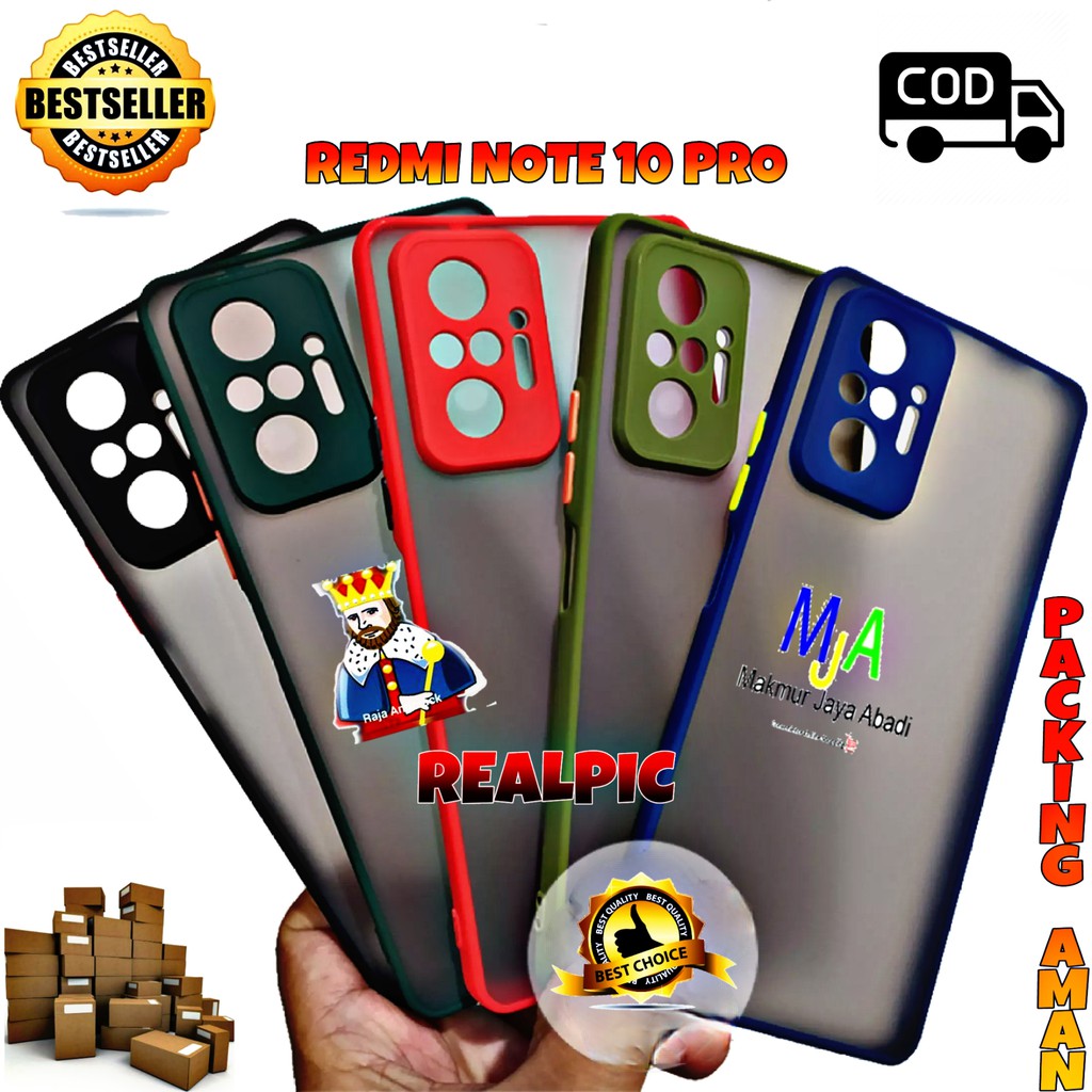 SOFTCASE XIAOMI REDMI NOTE 10 PRO - CASE MATTE FULL COLOUR MY CHOICE BUMPER CASE PELINDUNG KAMERA