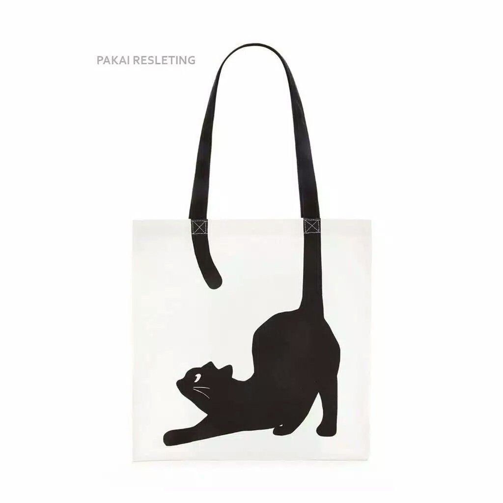 TOTEBAG SERI GAMBAR UNIK BAHAN PREMIUM STOK TERBATAS MONYET/ KUCING/ KAMERA / ANJING ARISTA MURAH