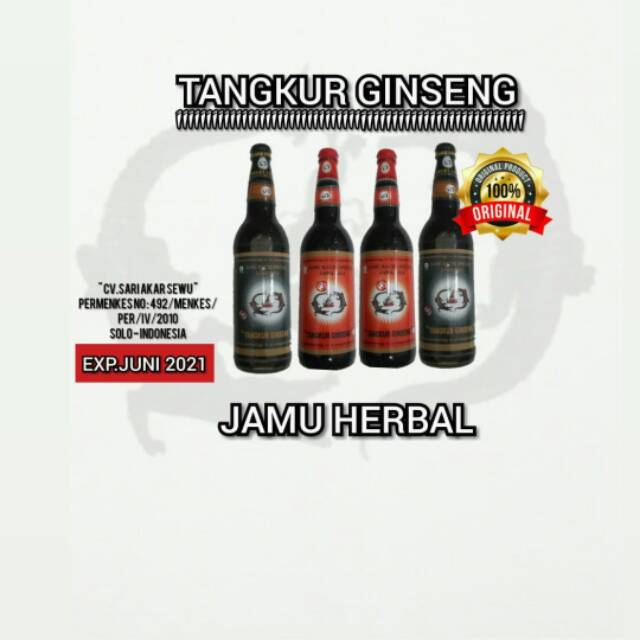 Jamu tangkur ginseng asam urat
