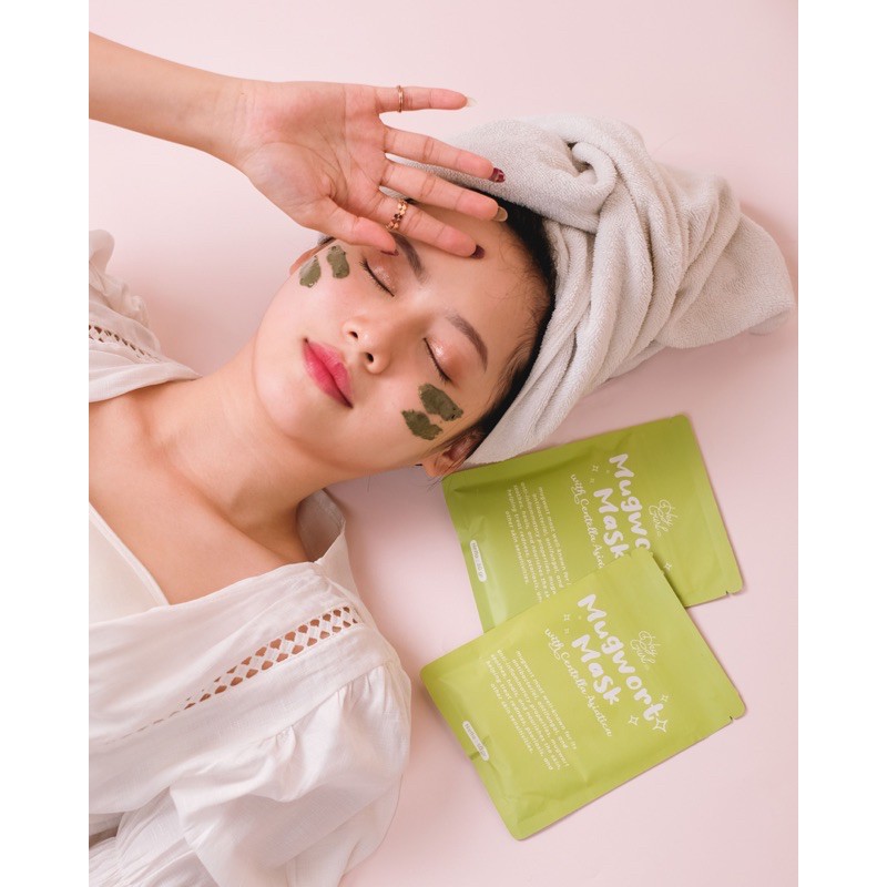 Mugwort Mask by HeyGurl | Masker Organik untuk Jerawat Acne