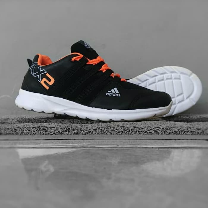 Jual Sepatu Sport Adidas AX2 Grade Ori Hitam-Orange Low Price