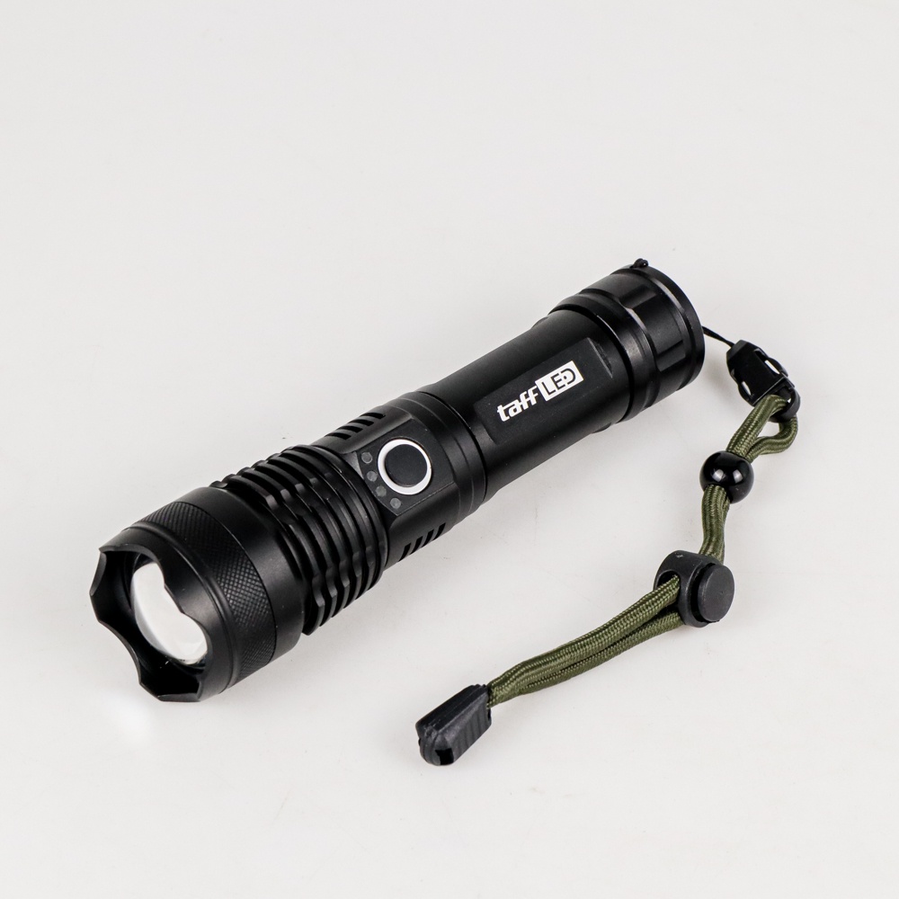 G5U Taffled Senter Led Long Range Zoom Usb Rechargeable P50 - Tg-s191 - Black Or-i