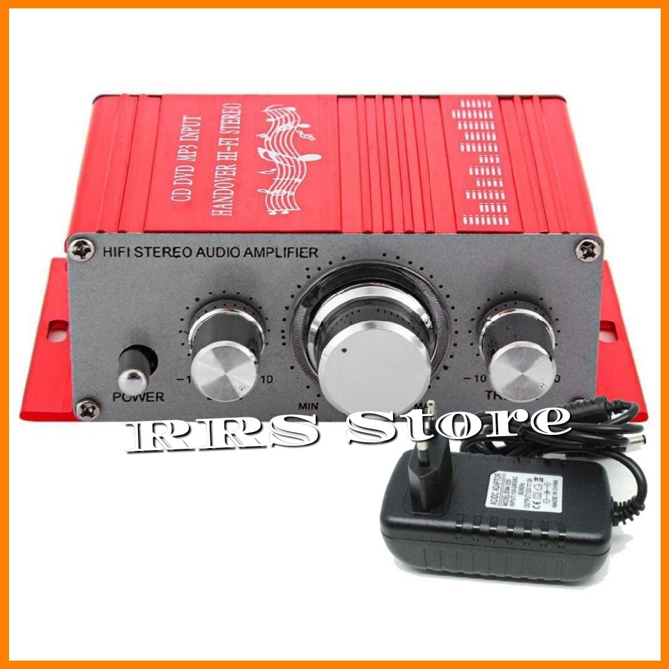 Ampli mini amplifier speaker amplier 20w Satu paket amplifer dan adaptor Lepy hi fi stereo amplifier