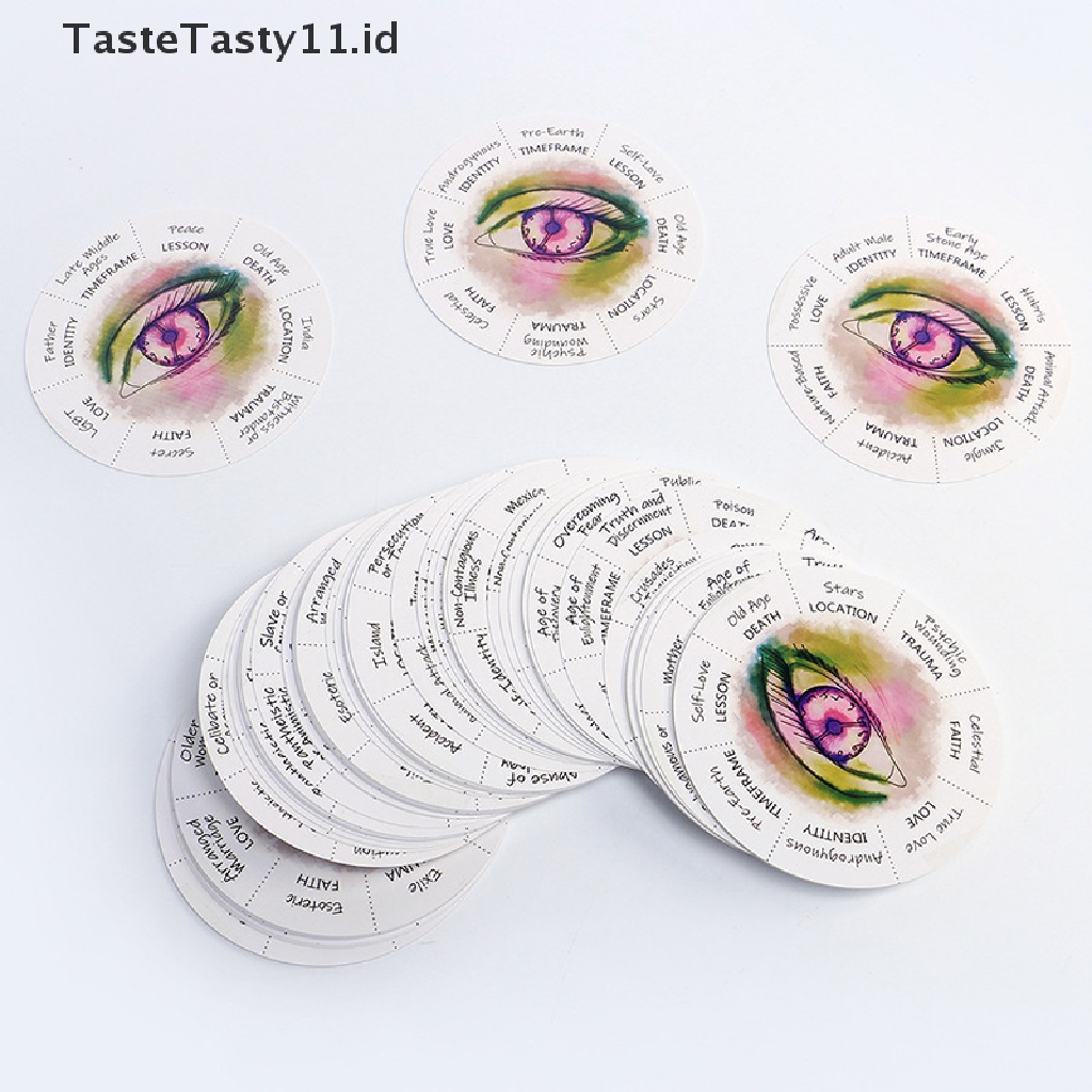87 Kartu Uncover Your Past Life Oracle Deck Bentuk Bulat Dengan Buku Panduan PDF