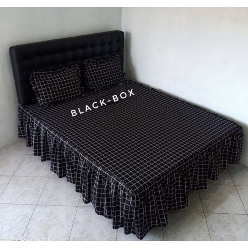 Sprei rumbai black square